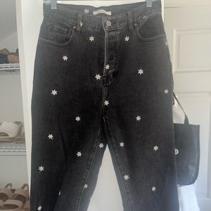 Black daisy high rise straight pacsun jeans, size 27. Worn once. Perfect cond.